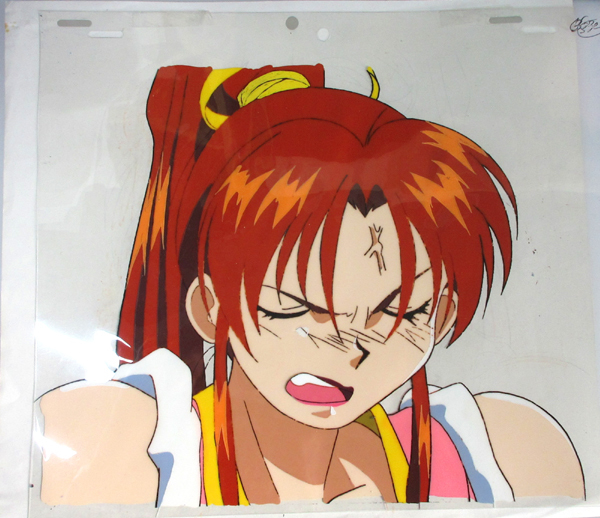 TVスペシャル「餓狼伝説」不知火舞 セル画 顔、胸2点セット 動画付