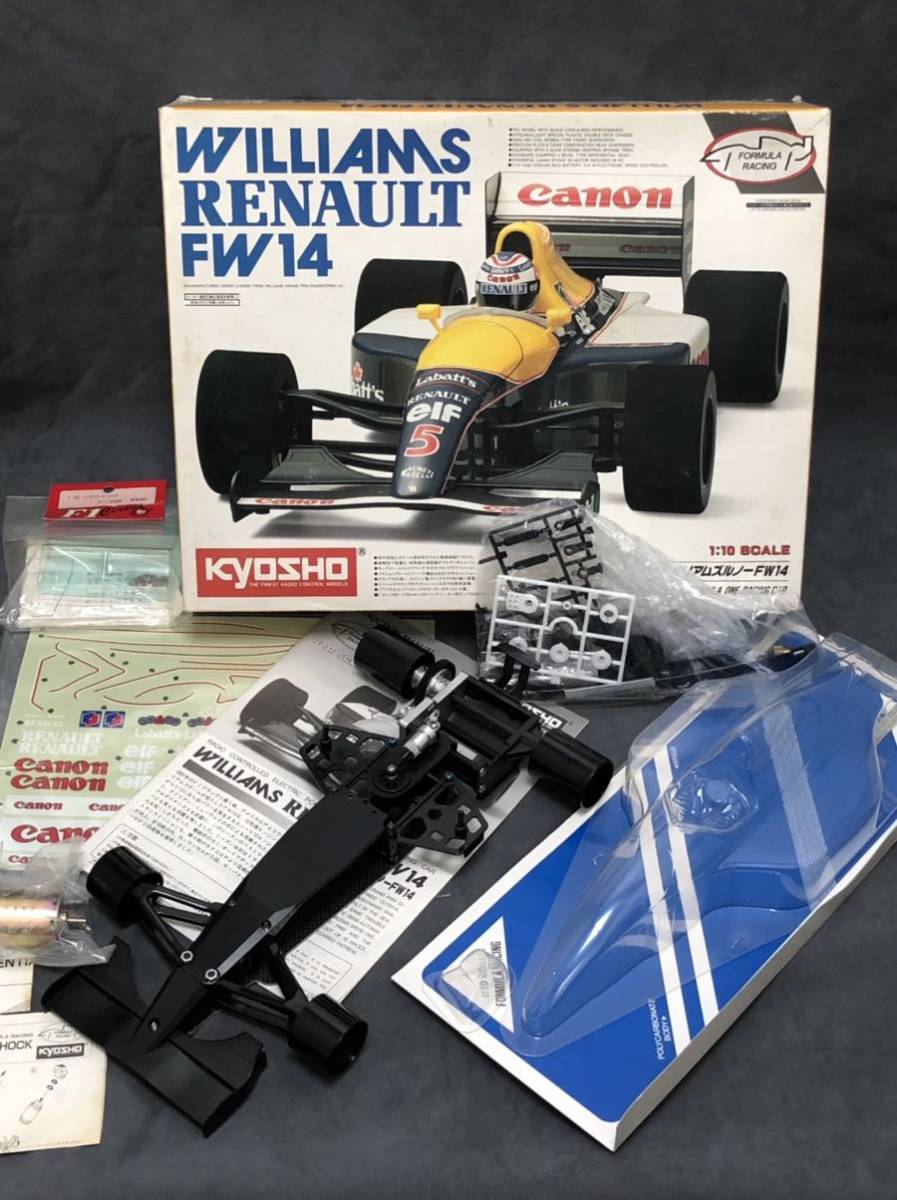 送料込】 激レア 当時物 京商 ウィリアムズ ルノー FW14 1/10 RC F1