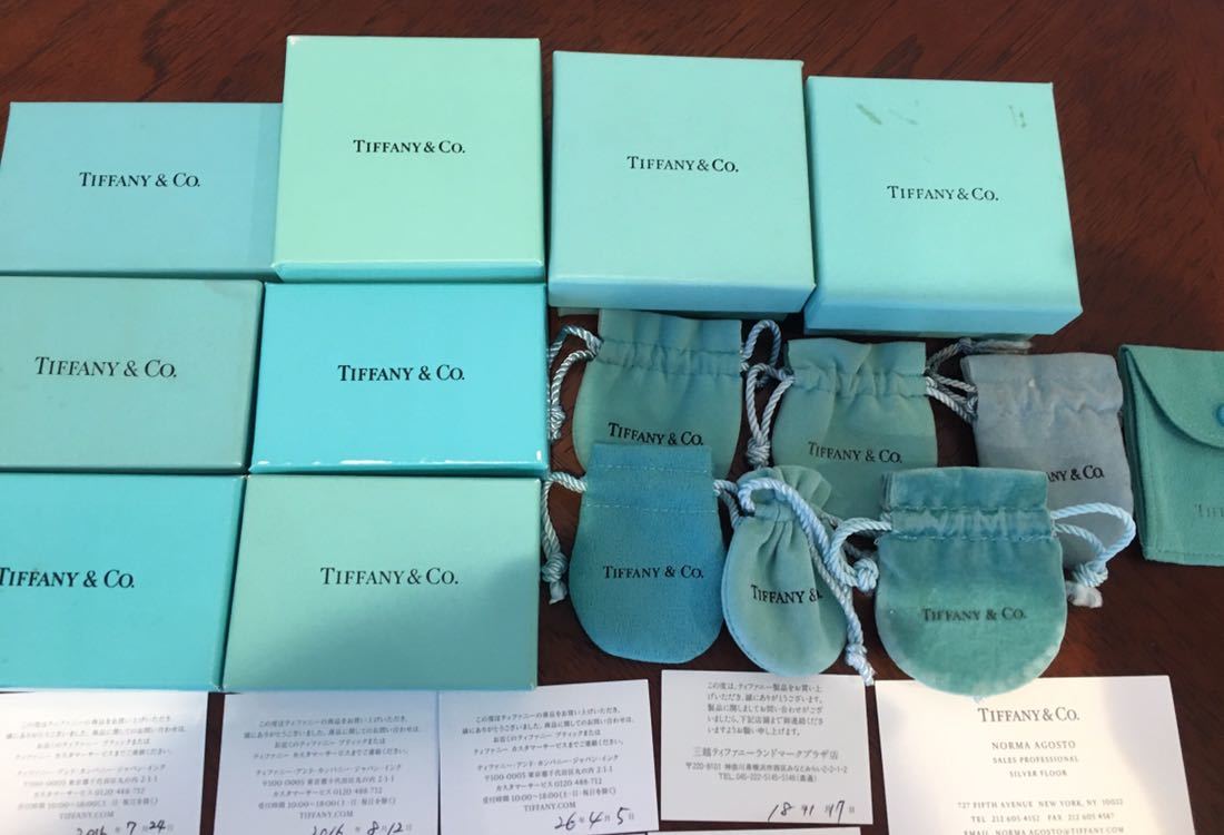 国内旧型 美品ティファニー空箱 巾着30セット 国内旧型 美品