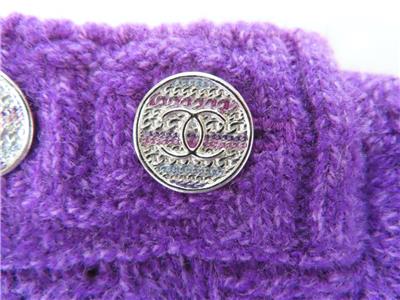 NWT CHANEL 23B Purple Cable Knit Sweater Dress Size F 36/US 4 | eBay