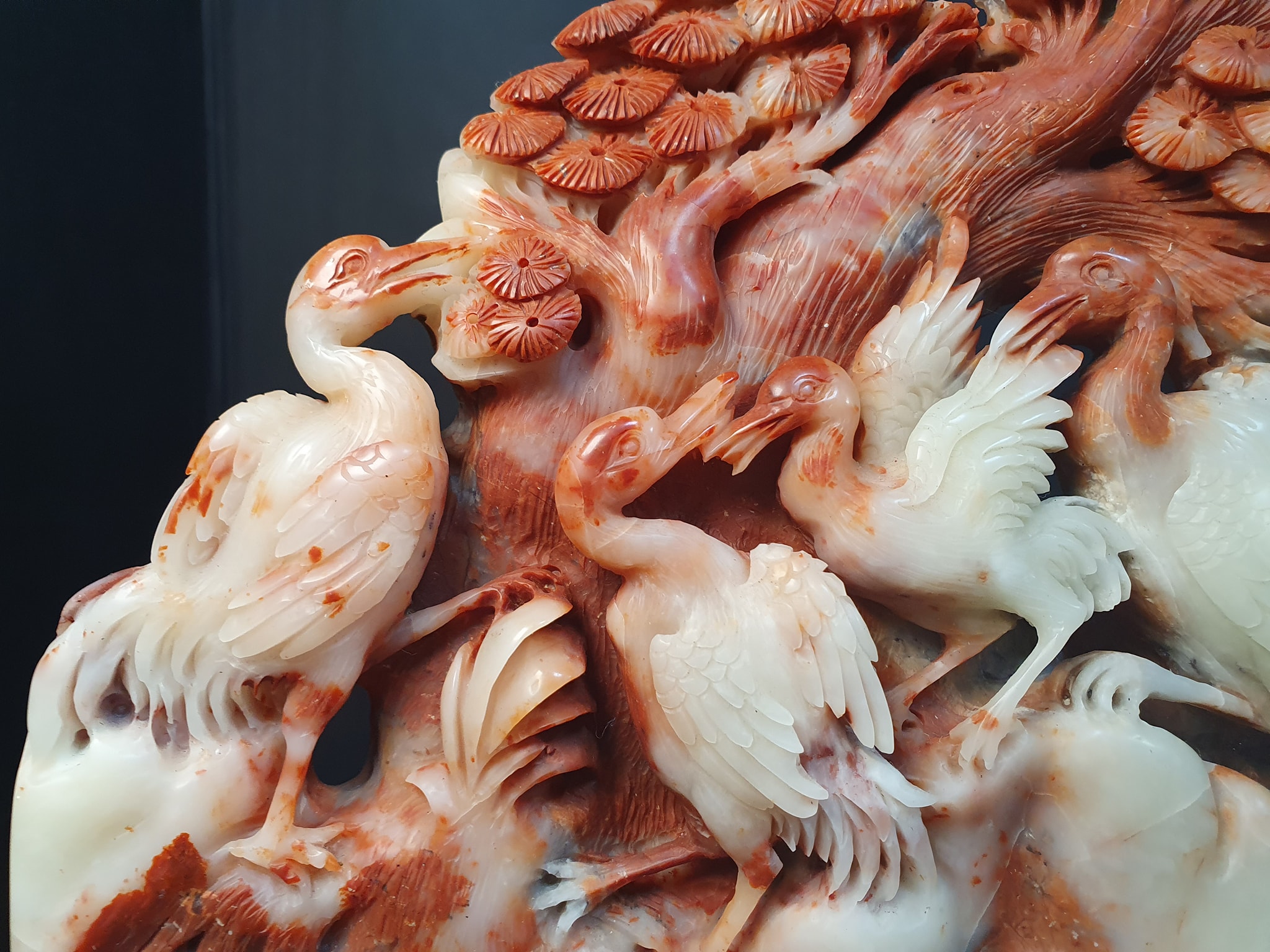 壽山石擺件【松鶴延年】 - 石至名歸