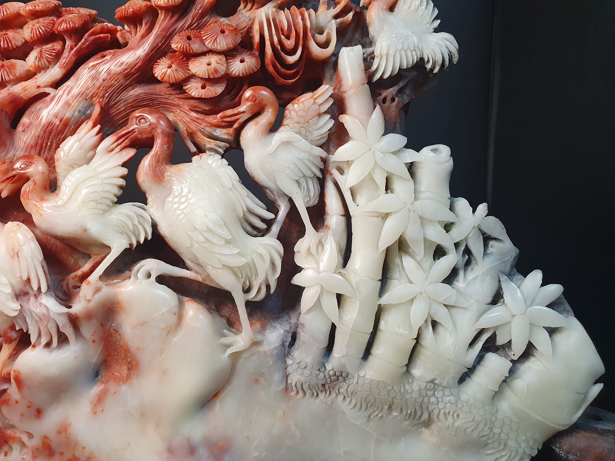 壽山石擺件【松鶴延年】 - 石至名歸