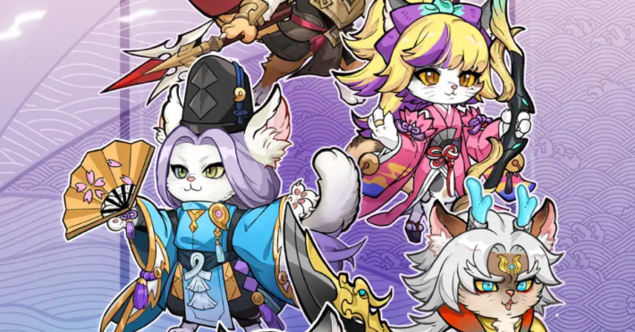 威風堂々たる…猫武将？三国志の武将たちが猫の姿に！放置系カード