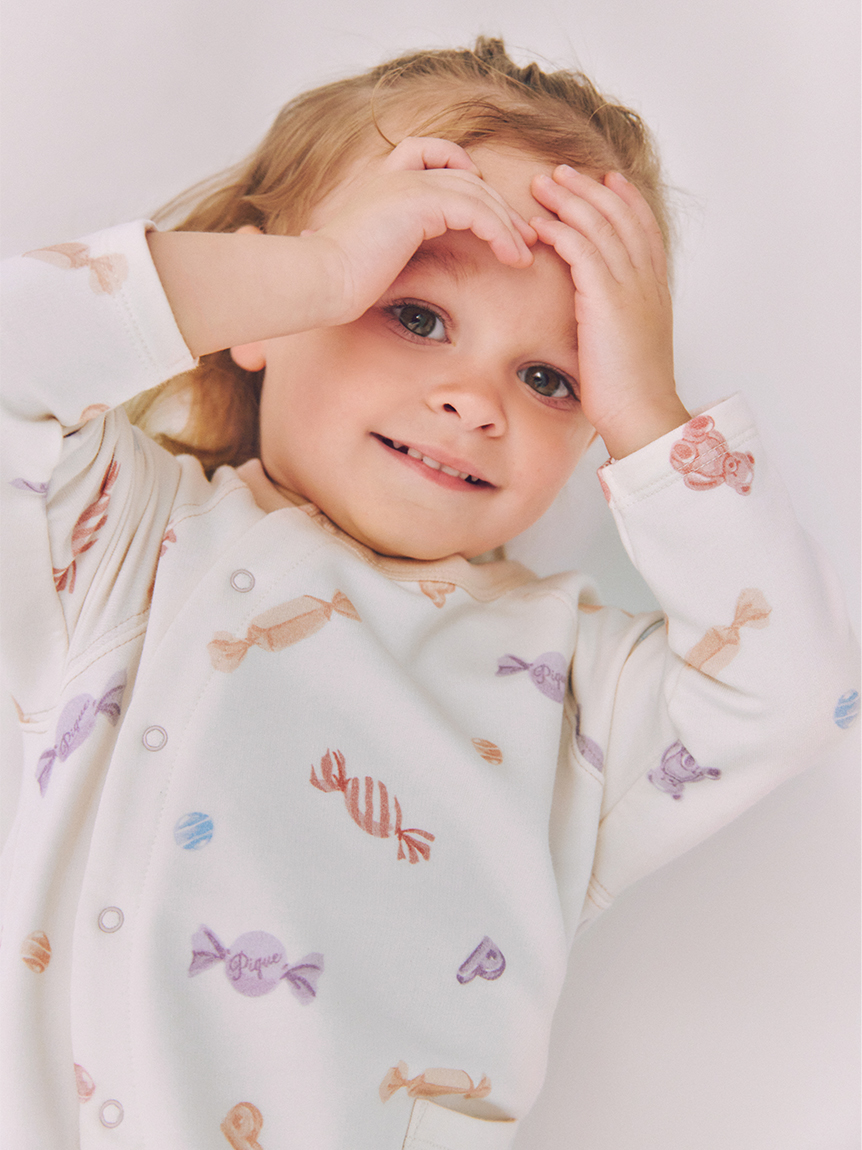 BABY】キャンディ柄ロンパース(ロンパース)｜ルームウェア・パジャマ