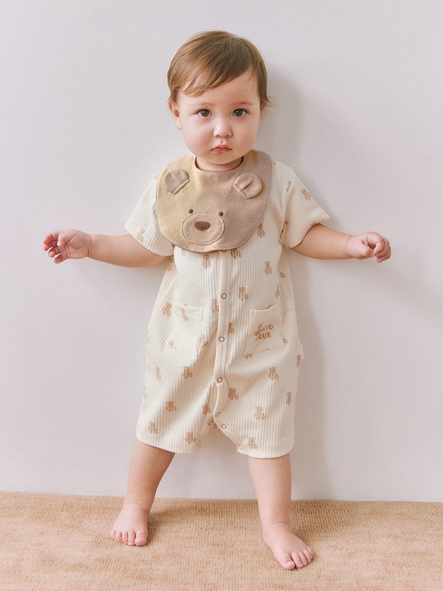 BABY】ぬいぐるみ柄ロンパース(ロンパース)｜ルームウェア・パジャマ