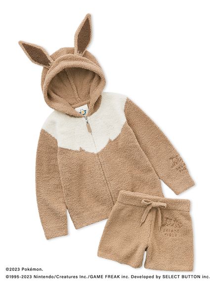 ポケモンスリープ】【キッズ】ベビモコ イーブイ パーカ＆ショート