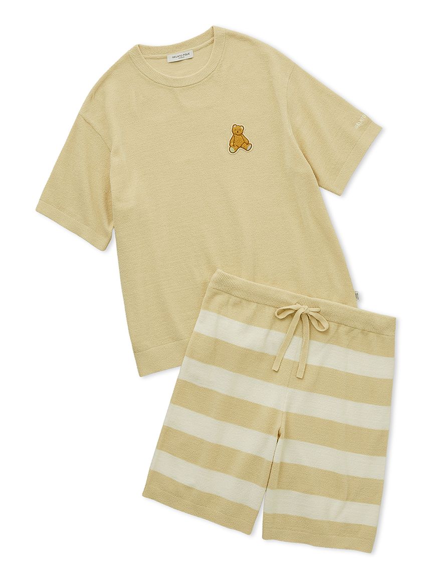 ONLINE限定】【HOMME】エアモコベアワンポイントセットアップ(ニット