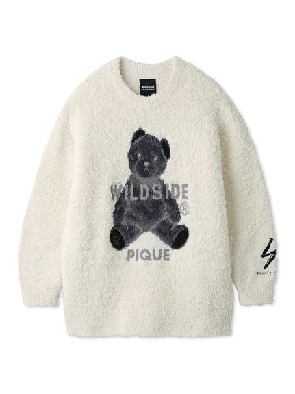 WILDSIDE】【UNISEX】ジェラートベアジャガードプルオーバー(トップス