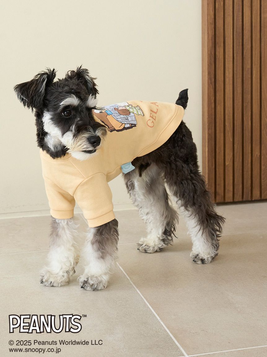 PEANUTS】【CAT&DOG】オリジナルアート 裏毛プルオーバー(ウェア