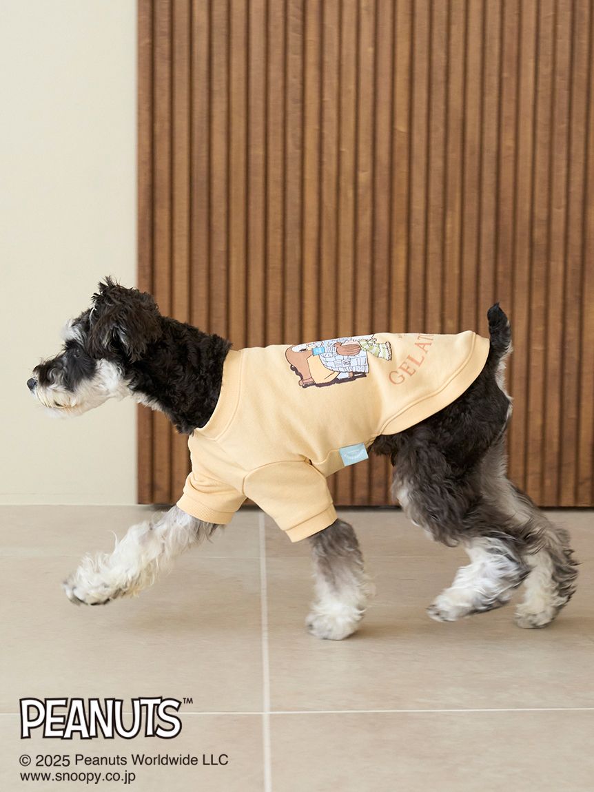 PEANUTS】【CAT&DOG】オリジナルアート 裏毛プルオーバー(ウェア