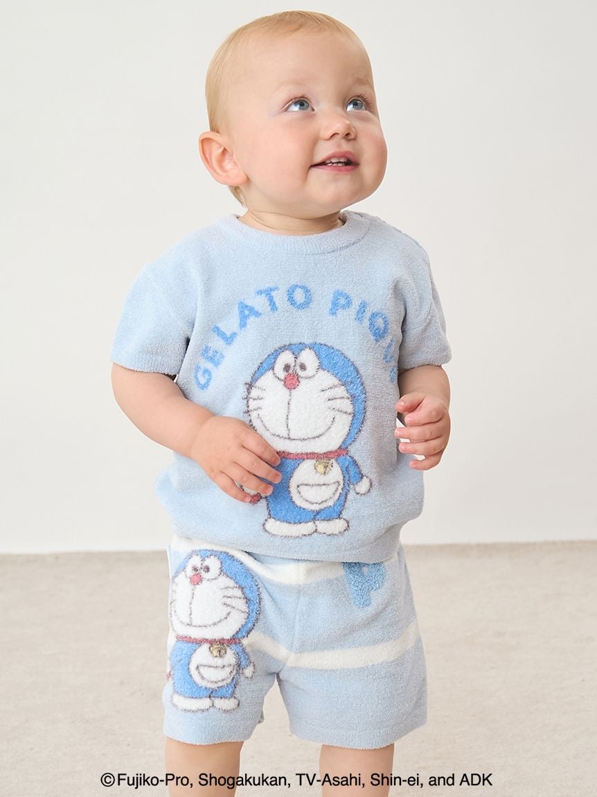 ドラえもん】【ベビー】ジャガードプルオーバー&ショートパンツセット