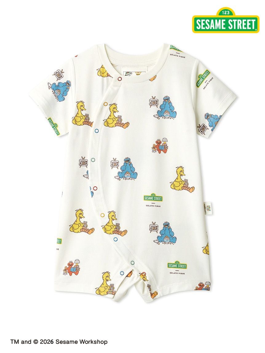 SESAME STREET】【BABY】総柄ロンパース(ロンパース)｜ルームウェア