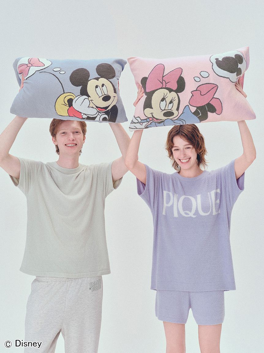 Sleep】Mickey&Minnie / ジャガードピローケース(枕カバー)｜ルーム