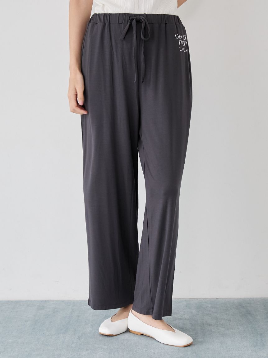 レーヨンロゴロングパンツ(ロングパンツ)｜ルームウェア・パジャマ通販