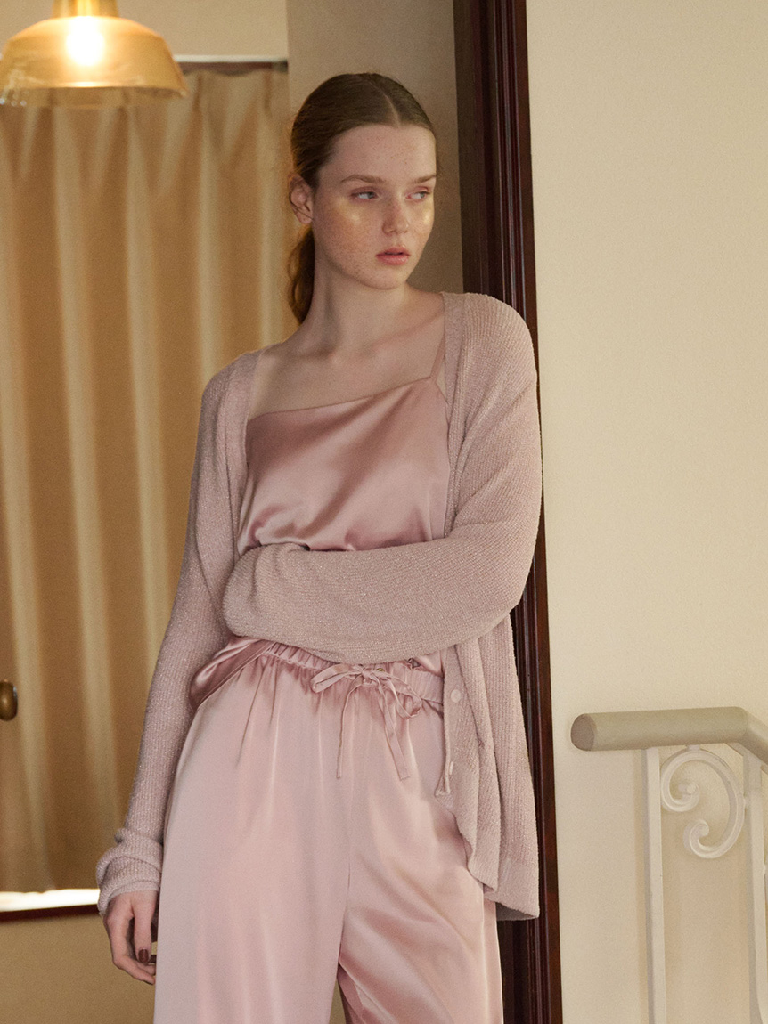 接触冷感サテンキャミソール(キャミソール)｜ルームウェア・パジャマ