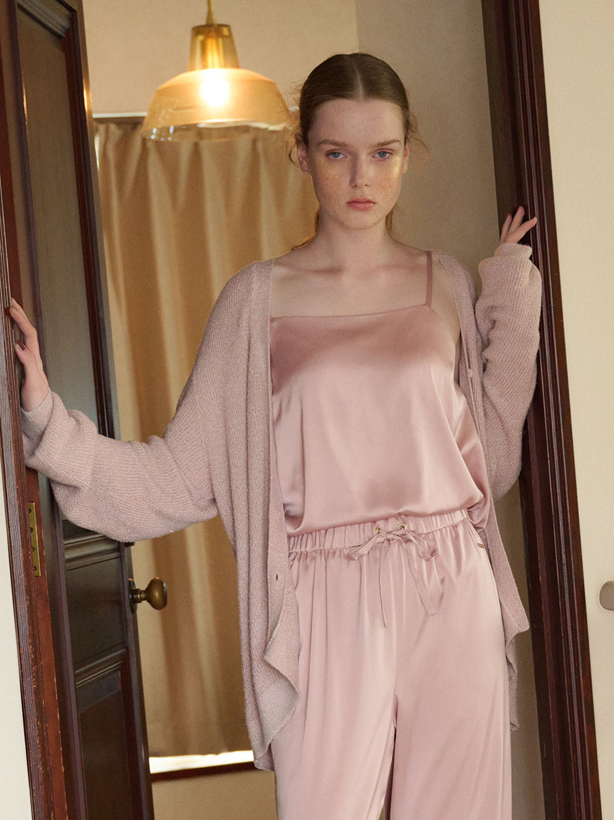 接触冷感サテンキャミソール(キャミソール)｜ルームウェア・パジャマ