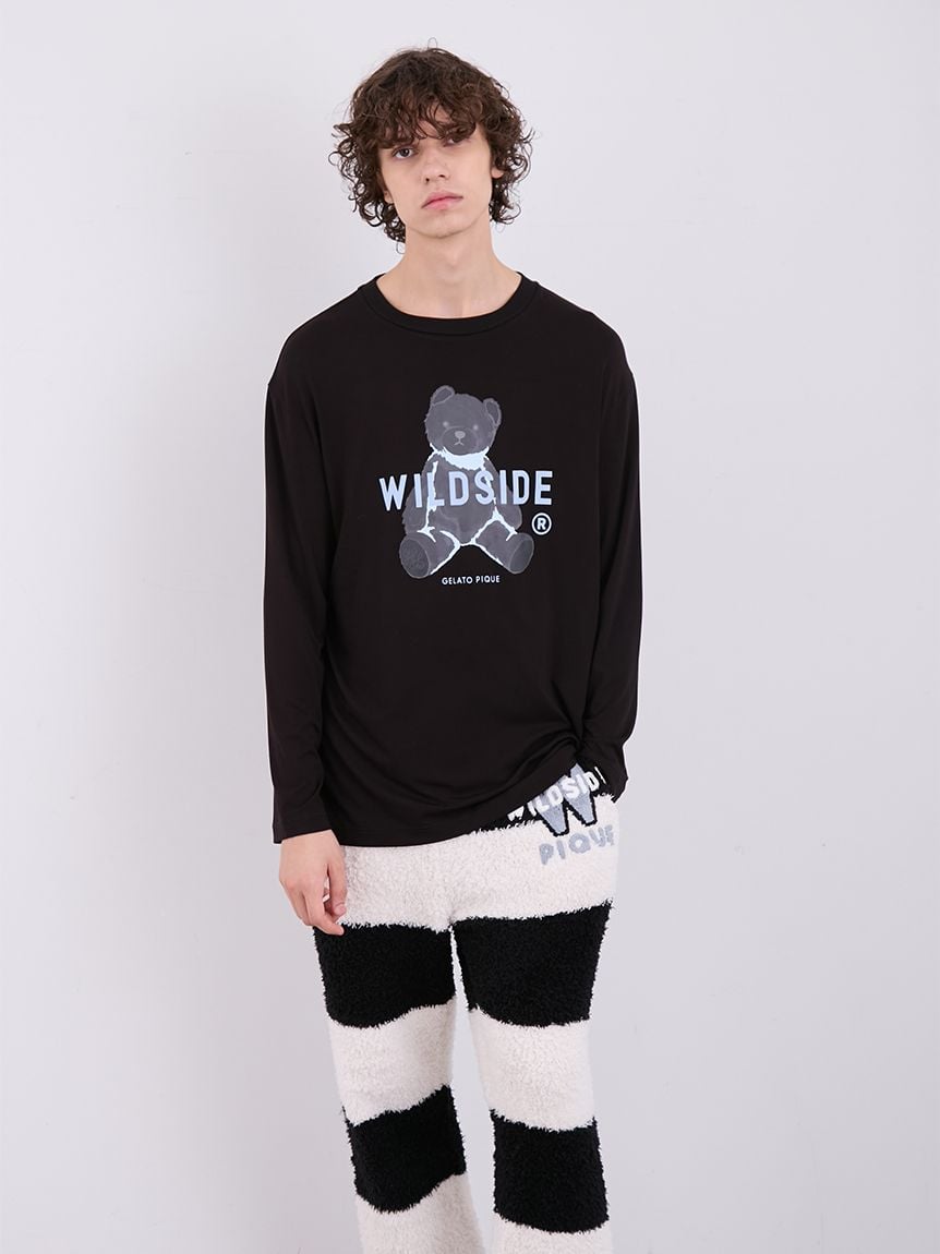 WILDSIDE】【UNISEX】ベアモチーフロングTシャツ(トップス)｜ルーム