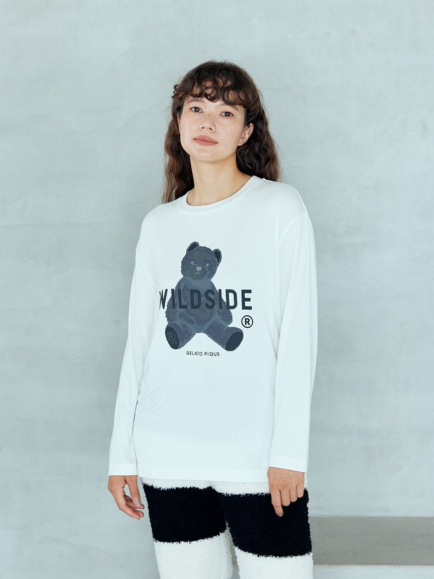 WILDSIDE】【UNISEX】ベアモチーフロングTシャツ(トップス)｜ルーム