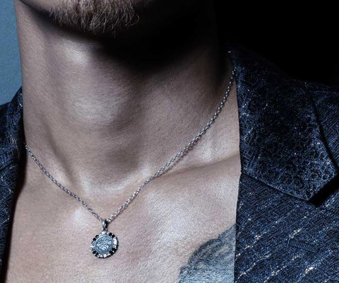 EXILEのATSUSHIさん着用】アクアシルバー AQUA SILVER 6ペンスコイン