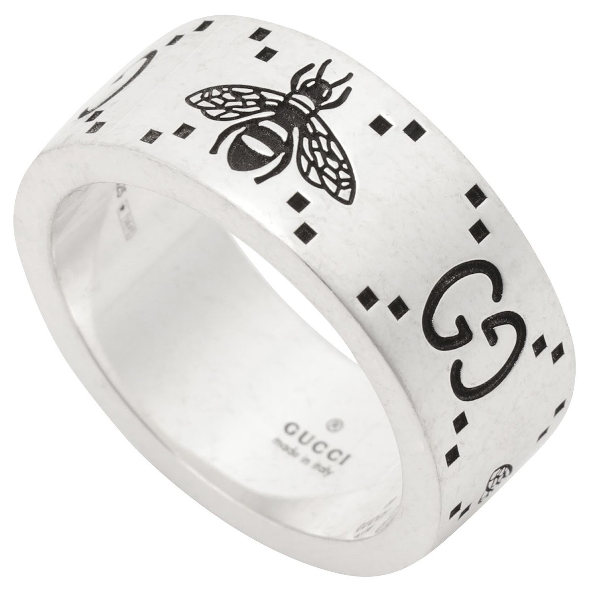 グッチ GUCCI 指輪 GGシグネチャー＆ビー ハチモチーフ エングレー