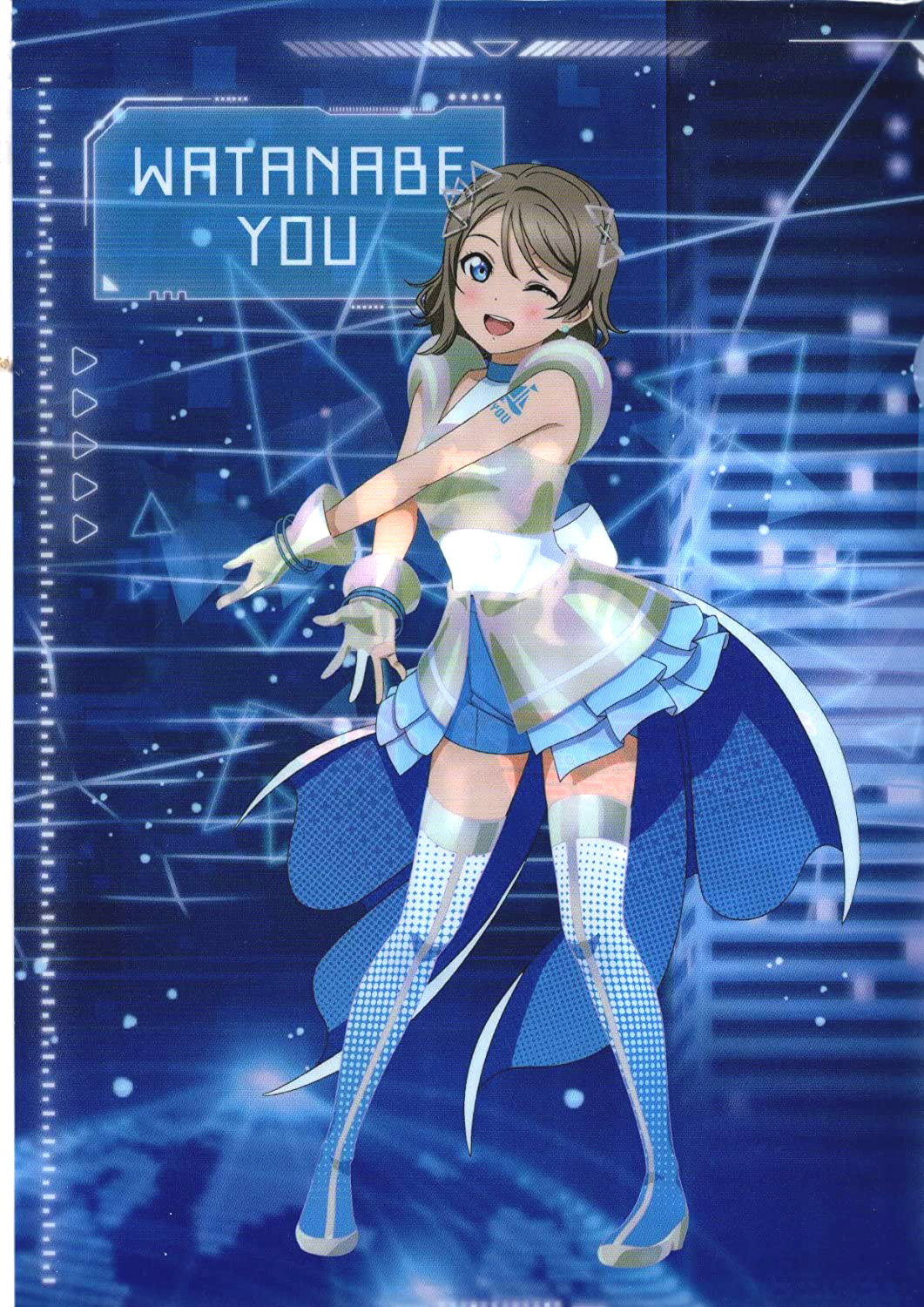 渡辺曜)クリアファイル ラブライブサンシャイン 初音ミク コラボ【A4