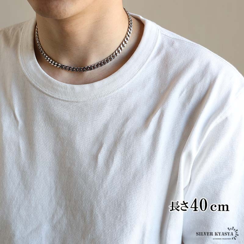シルバー925 喜平チェーン ネックレス 幅6mm 喜平ネックレス 太め 重厚