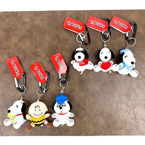 スヌーピー カラビナマスコット オラフ 座り キーホルダー