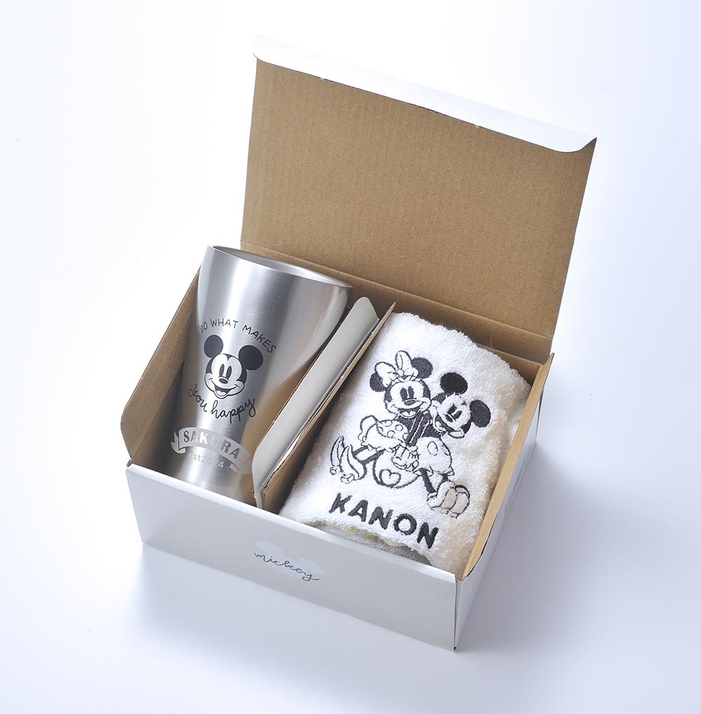 ホワイトデー お返し 退職 名入れ SCX タオルセット ディズニー Disney