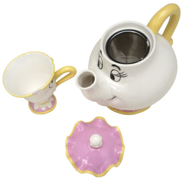 美女と野獣のティーセット チップ ポット夫人 マグカップ ティーポット