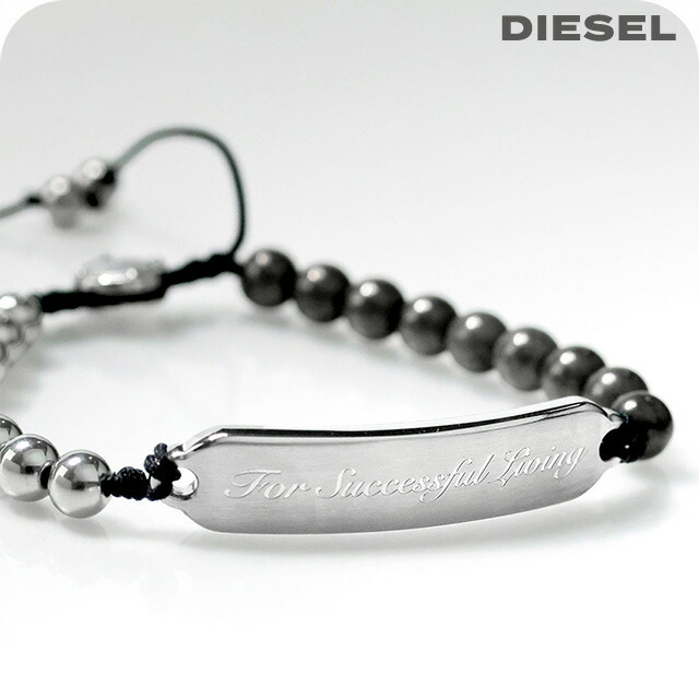ディーゼル ブレスレット メンズ レディース ブランド DIESEL シルバー