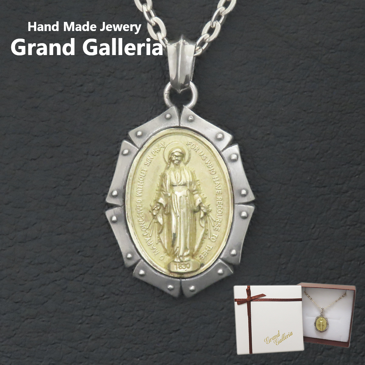 聖母マリアネックレス シルバー925 【刻印無料】 マリア マリア像 聖母