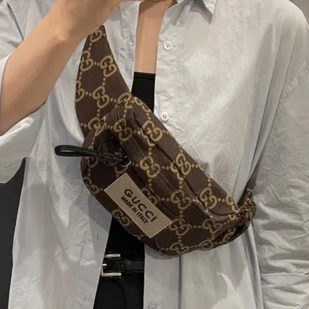 グッチ GUCCI 767934 FACPM 9441 ベルトバッグ ブラウン系 エコ