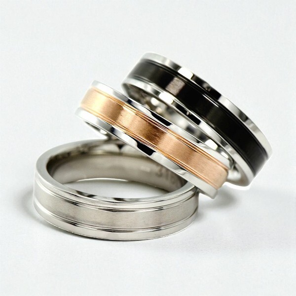 両面 レーザー刻印可能】金属アレルギーに優しい指輪 ◇ サージカル