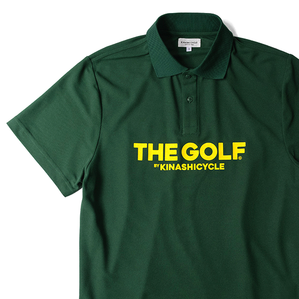 L【KINASHI CYCLE GOLF ポロシャツ(thank) GREEN Thank You for
