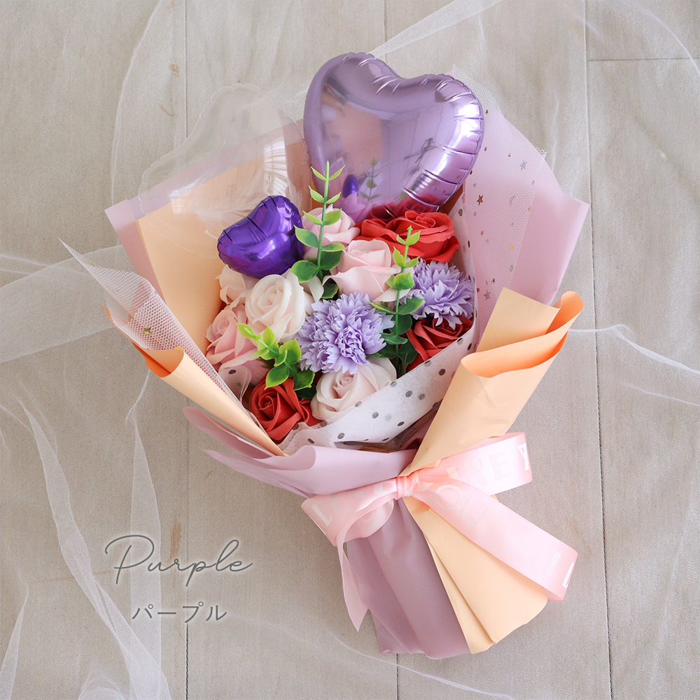 ソープフラワー ピッコロバルーンブーケ | 卒業式 花束 プレゼント