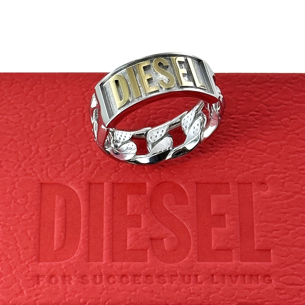ディーゼル 指輪 メンズ 父の日 ステンレス シルバー リング 16号～24