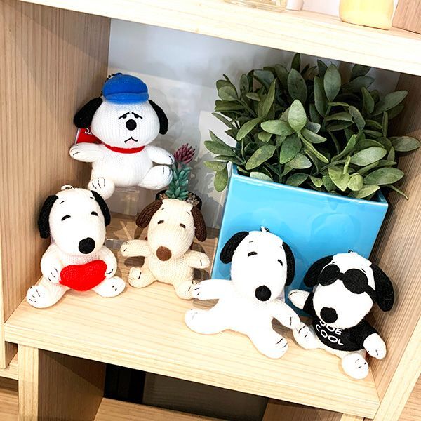 スヌーピー ニットマスコット オラフ ぬいぐるみ キーホルダー