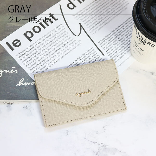 アニエスベー ボヤージュ TAW02-05 カードケース 名刺入れ 本革 agnes