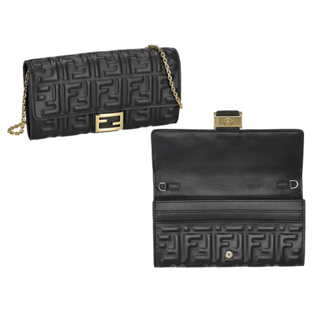 フェンディ FENDI 財布 長財布 小銭入れ付き ショルダーバッグ お財布