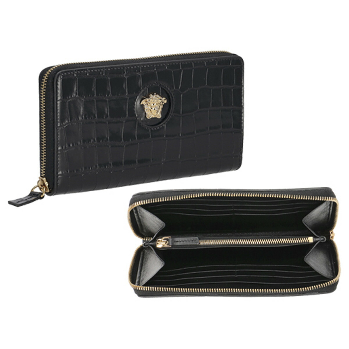 ヴェルサーチェ Versace 財布 長財布 ラウンドファスナー長財布 小銭