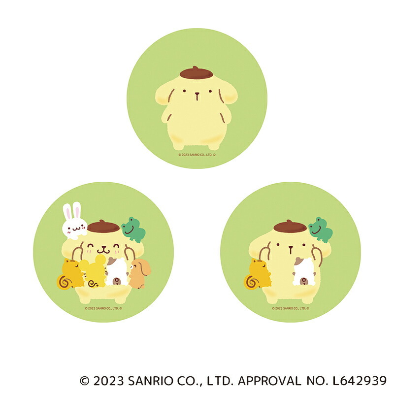 サンリオ ポムポムプリン グッズ 通販 POMPOMPURIN 缶バッジ まじかる