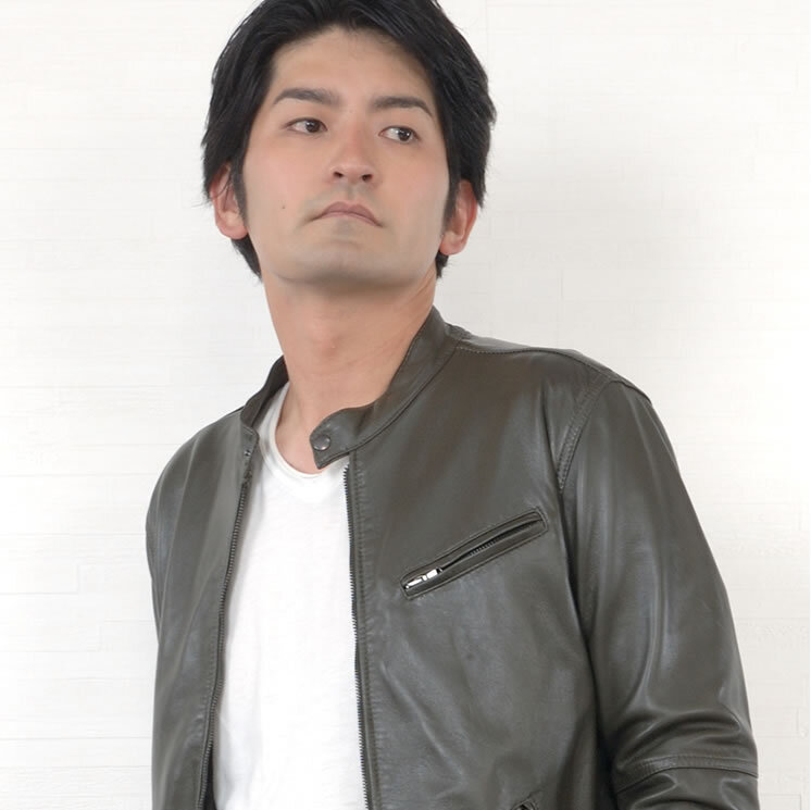 ラッピング無料】イタリア製 ラムレザー メンズ ライダース レザー