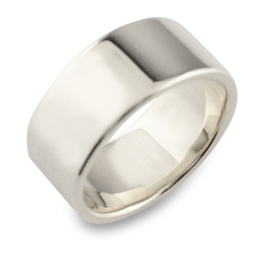 指輪 シルバー 平打ち幅広 8mm リング メンズ シルバー925 ストレート