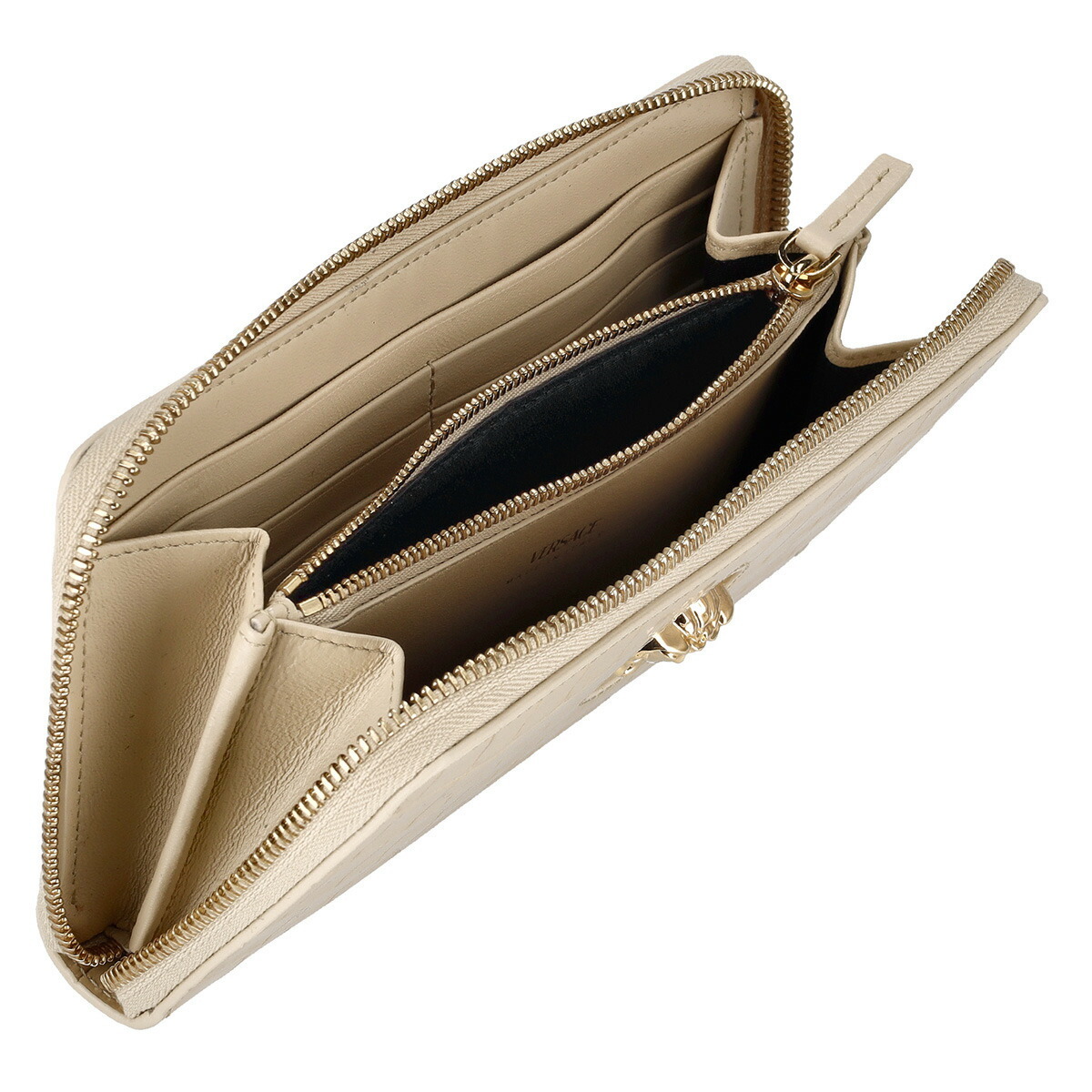 ヴェルサーチェ Versace 財布 長財布 ラウンドファスナー長財布 小銭