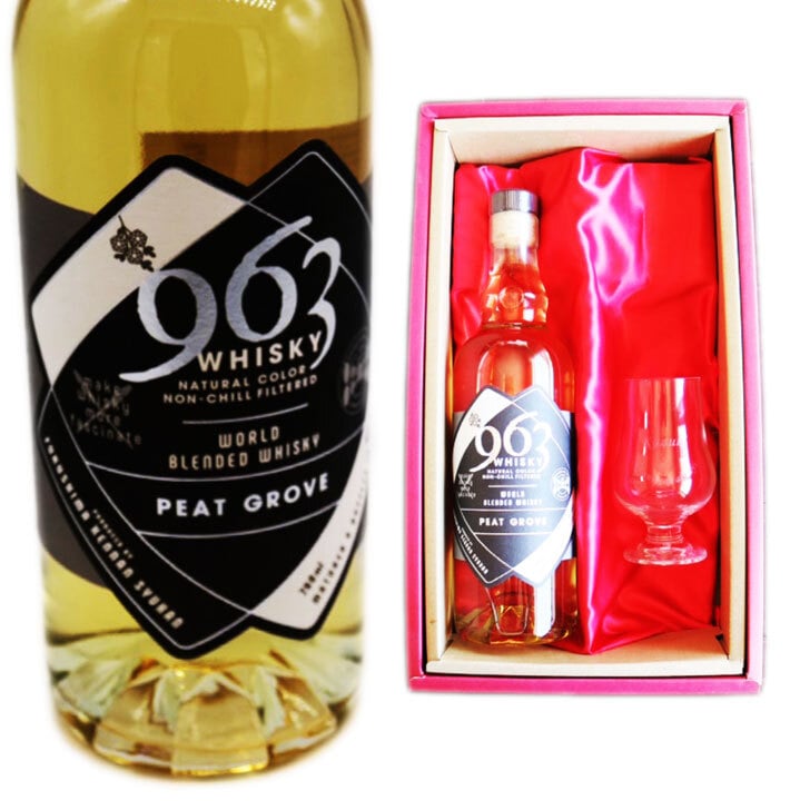 名入れ ウイスキー ギフト【 963 ピートグローヴ ウイスキー 700ml 名