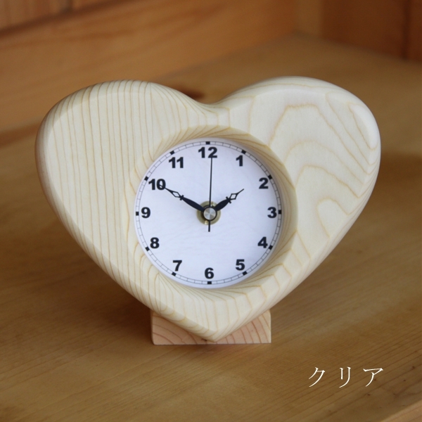 Heart Table Clock Number 幅17cm ハート 置き時計 置時計 卓上
