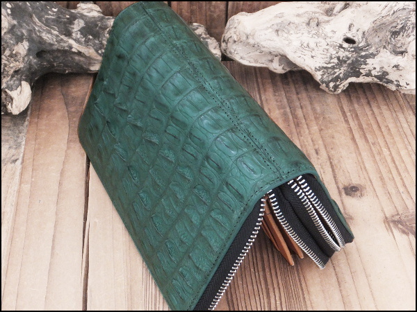 送料込 ゴダン 財布 長財布 GODANE ラウンドファスナー カイマン