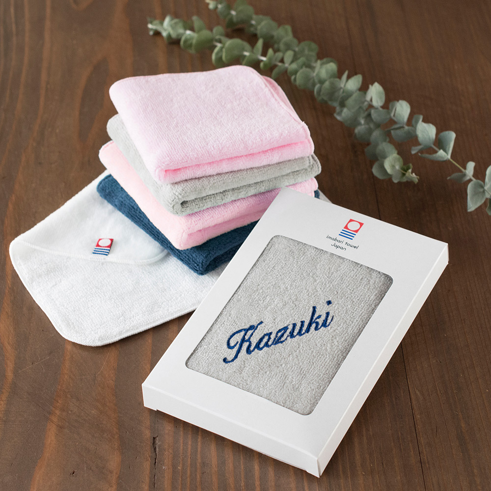 ギフト) 【お名前刺繍入り】今治タオル 名入れ ヴィーネハンカチ 1枚