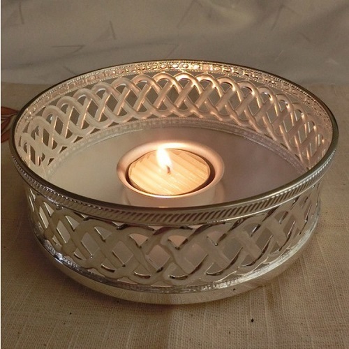 ポット・ウォーマー（A)☆銀メッキ仕上☆早川シルバー製】3年間保証書