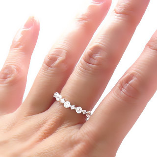 指輪 ダイヤモンドリング エタニティリング ハーフエタニティリング